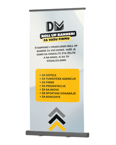 roll up baneri dimenzije razne