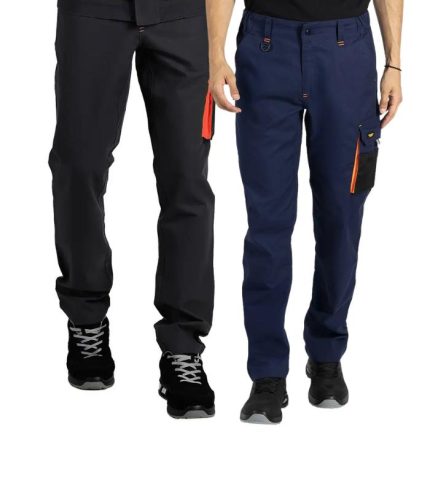 radne pantalone u crnoj i teget boji