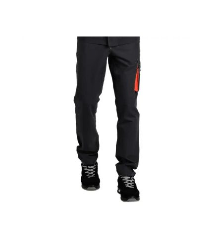 radne pantalone sa elastinom i multifunkcionalnim džepovima crne