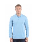 Polo majica dugih rukava od češljanog pamuka
