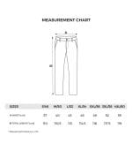 tabela veličina – sigurnosne radne pantalone hi-viz